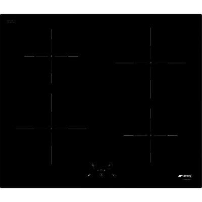 Smeg SI5643D 60cm Touch Control Induction Hob with Straight Edged Glass in Black